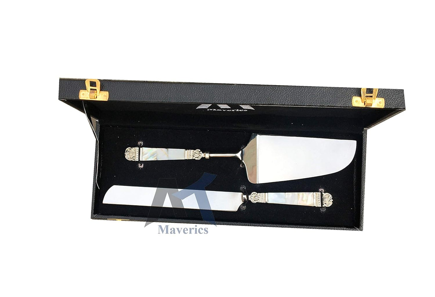 Maverics Cake Server and Knife (Mother-of-Pearl) for Special Moments