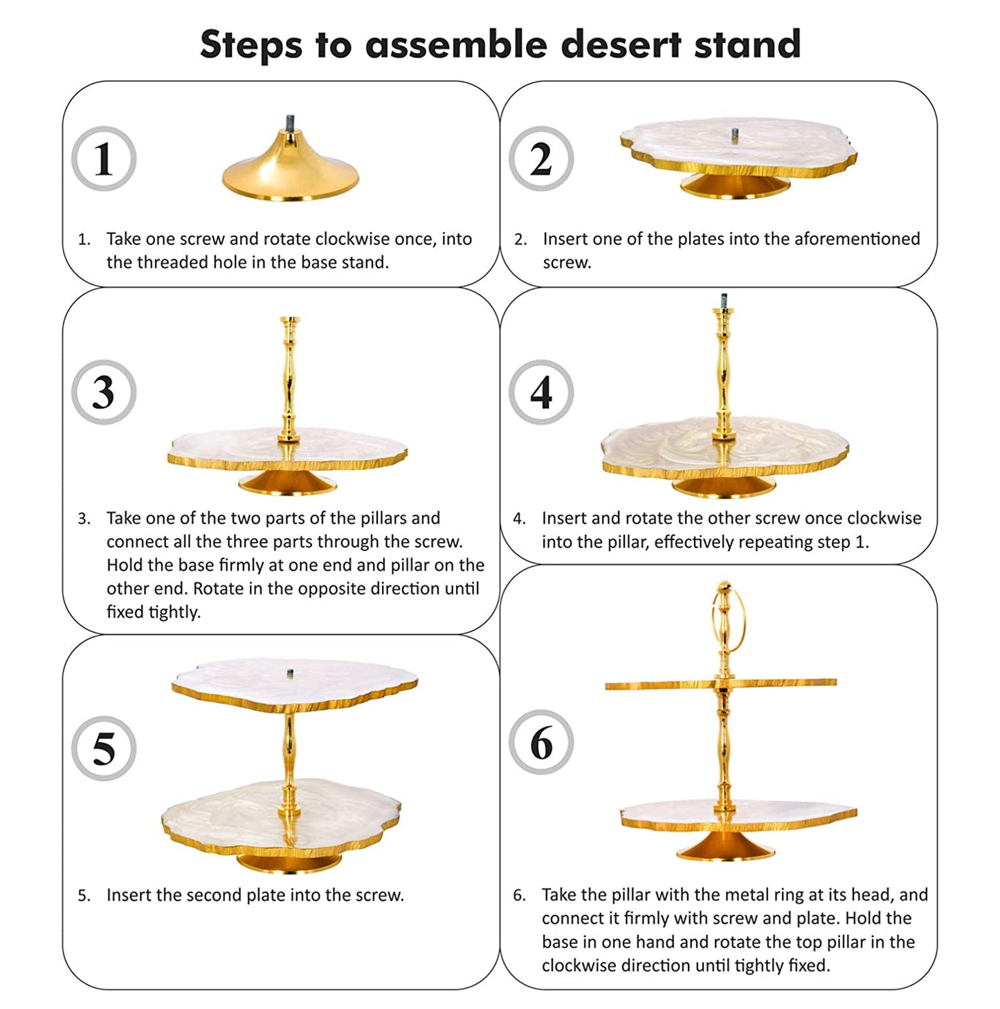 Maverics 2 Tier Cake Stand - Double Decker Cake Stand for Anniversary & Birthday Party Cakes Desserts Plate | Buffet Server Stands for Wedding | Cupcake Stand