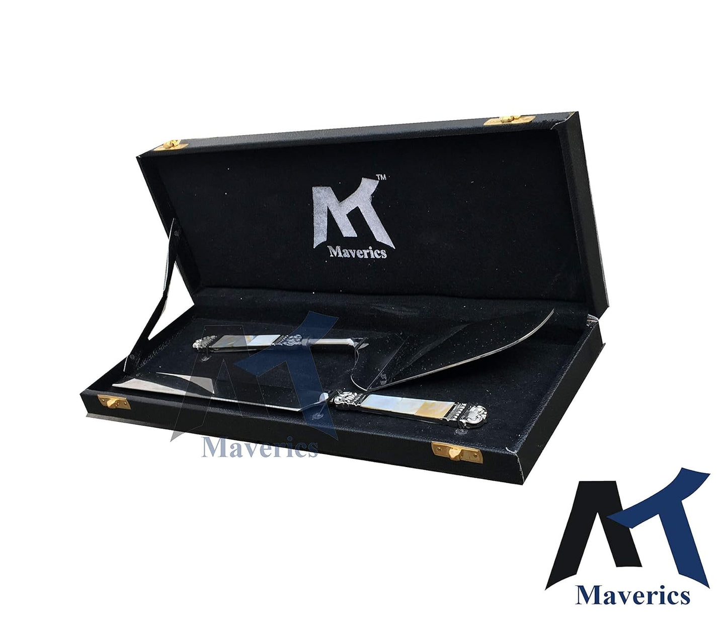 Maverics Cake Server and Knife (Mother-of-Pearl) for Special Moments