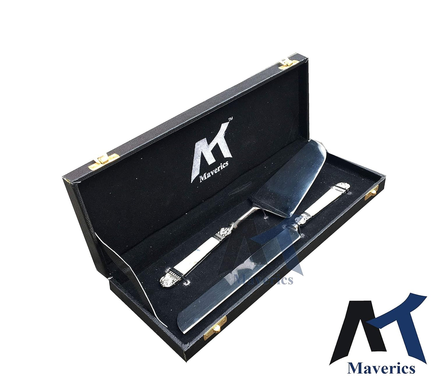 Maverics Cake Server and Knife (Mother-of-Pearl) for Special Moments