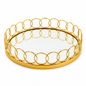 Maverics Premium Golden Ring Tray for Engagement, Wedding & Ring Ceremony | Decorative Ring Platter for Special Occasions