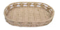 Maverics Handmade Jute Tray for Gift Hamper Packing | Decorative Wedding Dress Serving Platter | Oval Design Rope Storage Basket | Organize Home Living Room & Centre Dining Table Brown 14*8*2 Inch