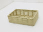 Maverics Handmade Jute Tray for Gift Hamper Packing | Decorative Wedding Dress Serving Platter | Rectangular Rope Storage Basket | Organize Home Living Room & Centre Dining Table Brown 14*10*3.2 Inch