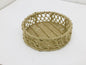Maverics Handmade Jute Tray for Gift Hamper Packing | Decorative Wedding Dress Serving Platter | Round Open Rope Storage Basket | Organize Home Living Room & Centre Dining Table Brown 14*14*3.2 Inch