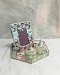 Elegant Silver Serve & Display Combo – 2 Glass Jars, Hexa Tray & Photo Frame