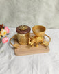 Elegant Silver Serve & Display Combo – 2 Glass Jars, Hexa Tray & Photo Frame (Copy)