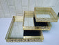 Designer Mirror Tray with Golden Border – Elegant New Look for Home Decor & Serving